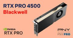 PNY RTX PRO 4500 BLACKWELL 32GB VCNRTXPRO4500-SB GDDR7 256bit 4X DP PCIe 5.0