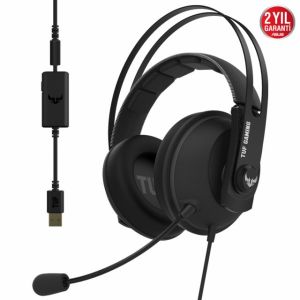 ASUS TUF GAMING H7 GUN-METAL 7.1 OYUNCU KULAKLIĞI 53MM ASUS ESSENCE SÜRÜCÜ PC MAC PS4 NİNTENDO SWITCH MOBİL XBOX 360 XBOX 360 UYUMLU