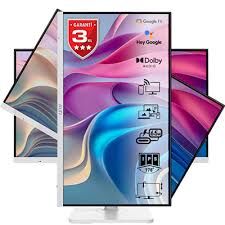 MSI 27 MODERN MD272UPSW 3840x2160 (UHD) 16:9 FLAT IPS 60Hz 1MS ADAPTIVE-SYNC PIVOT BEYAZ TYPE-C SMART MONITOR