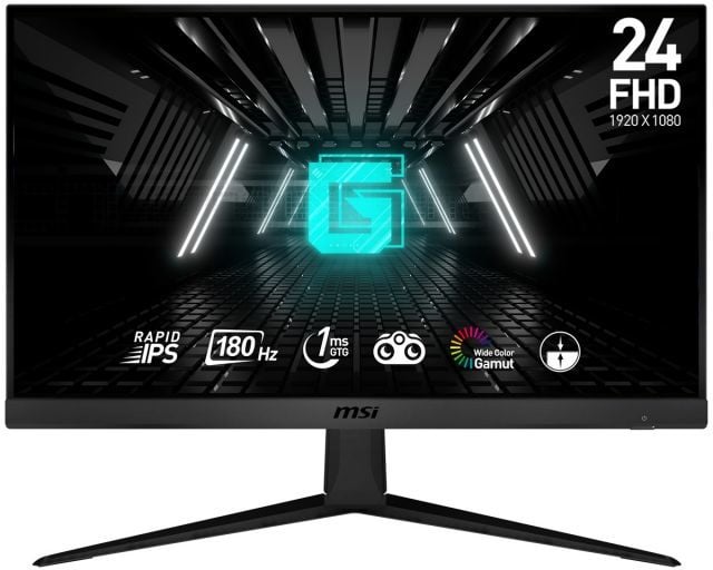 MSI 23.8 G2412F FLAT RAPID IPS 1920x1080 (FHD) 16:9 180HZ 1MS ADAPTIVE-SYNC GAMING MONITOR