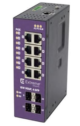 16804 ISW 8-port POE+ Gigabit w 4-port SFP Operating Temperature -40C - +75C