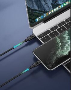 RP-CB1016 Type-C to Lightning Cable 1m TPE Black