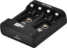 Power-Xtra Pil Şarj Cihazı PX200 Ni-Mh-Ni-Cd AA-AAA-9V + Varta 9V. Pil