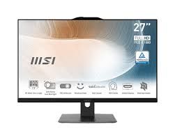 MSI MODERN AM272P 1M-845EU 27 FHD 16:9 (1920X1080) I7-150U 16GB DDR5 1TB SSD W11PRO SIYAH AIO PC