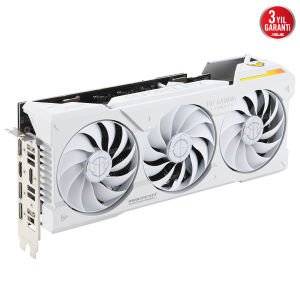 ASUS TUF-RTX4070TIS-O16G-WHITE-GAMING SUPER OC 16GB GDDR6X 256bit  2670MHz OC 2xHDMI 3xDP RGB DLSS3 EKRAN KARTI