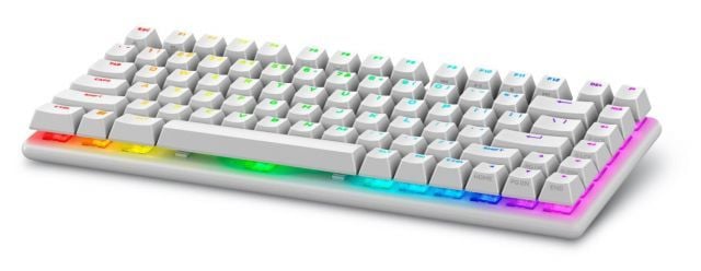 545-BBFR Alienware Pro Kablosuz Oyun Klavyesi - ABD QWERTY-beyaz