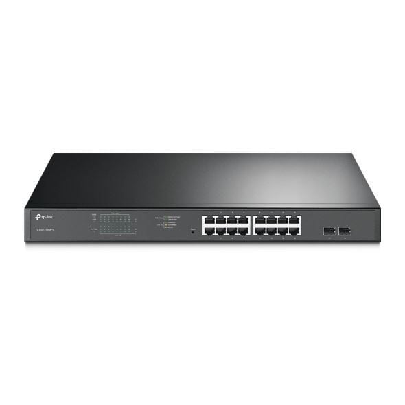 TL-SG1218MPE JetStream 16-Port Gigabit 2 SFP Yuvalı Easy Smart PoE + Switch