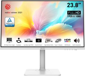 MSI 23.8 MODERN MD2412PW FLAT IPS 1920x1080 (FHD) 100HZ ANTI-GLARE BEYAZ TYPE-C MONITOR
