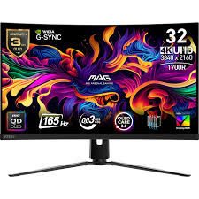 MSI 31.5 MAG 321CUP QD-OLED 3840X2160 (UHD) 16:9 CURVE 1700R QD-OLED 165HZ 0.03MS ADAPTIVE-SYNC GAMING MONITOR
