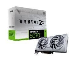 MSI VGA GEFORCE RTX 5070 12G VENTUS 2X OC WHITE RTX5070 12GB GDRR7 192B DX12 PCIE 5.0 X16 (3XDP 1XHDMI)