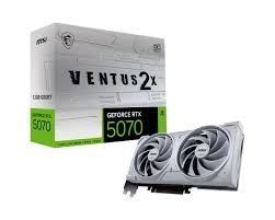 MSI VGA GEFORCE RTX 5070 12G VENTUS 2X OC WHITE RTX5070 12GB GDRR7 192B DX12 PCIE 5.0 X16 (3XDP 1XHDMI)