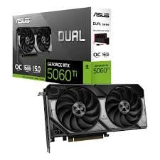 ASUS DUAL-RTX5060TI-O16G-NVIDIA-GEFORCE-RTX 5060 TI-16G-16GB GDDR7-128bit-OC-HDMI-3xDP-DLSS4 EKRAN KARTI