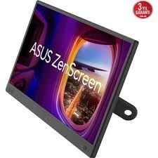 ASUS ZENSCREEN MB166CR 15.6 IPS 1920x1080 5MS USB-C 3YIL MAT EKRAN,360° DAYANAKLI STAND, DUSUK MAVI ISIK TASINABILIR USB MONITOR