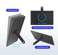 ASUS ZENSCREEN MB166CR 15.6 IPS 1920x1080 5MS USB-C 3YIL MAT EKRAN,360° DAYANAKLI STAND, DUSUK MAVI ISIK TASINABILIR USB MONITOR