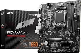 MSI MB PRO B650M-B AM5 DDR5 6800MHZ(OC) HDMI VGA M.2 USB3.2 2.5G LAN mATX