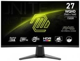 MSI 27 MAG 27CQ6F 2560x1440 (QHD) 16:9 CURVE 1500R RAPID VA 180HZ 1MS FREESYNC GAMING MONITOR