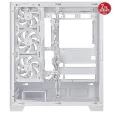 ASUS A31 PLUS M-ATX KASA, GİZLİ KONNEKTÖR DESTEKLİ, 360 MM RADYATÖR VE 380 MM EKRAN KARTI UYUMLU, 4 ARGB FANLI KASA BEYAZ