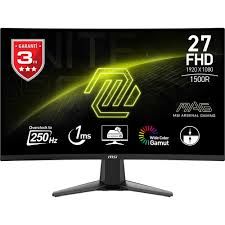 MSI 27 MAG 27C6X 1920x1080 (FHD) 16:9 CURVE 1500R VA 250HZ(OC) 1MS ADAPTIVE-SYNC GAMING MONITOR