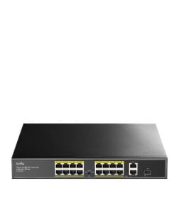 CUDY 16Port 10/100 PoE+2GB Up200W Switch