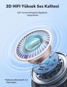 TT-BH115 ENC Mikrofonlu Mıknatıslı Boyun Askılı Bluetooth Kulaklık IPX5 5.2 Bt