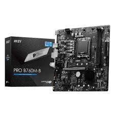 MSI MB PRO B760M-B DDR4 SOKET 1700 DDR4 4800(OC) PCI-E ,M.2 USB3.2 HDMI, 1x 2,5G LAN mATX