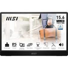 MSI 15.6 PRO MP161 E2 1920x1080 (FHD) 16:9 FLAT IPS 60HZ 4MS ADAPTIVE-SYNC PORTATIF MONITOR