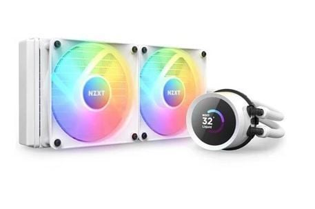 RL-KR240-W1 Kraken 240 Beyaz RGB AIO LCD Display 240mm Sıvı Soğutucu