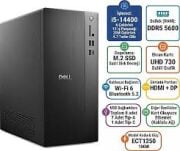Dell Tower i5-14400 16GB 512GB Ubuntu - ECT1250_RPLSR003_U