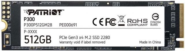 P300P512GM28 512GB P300 M.2 2280 PCIE Gen3 x 4 1700MBS/1100MBS Flash SSD
