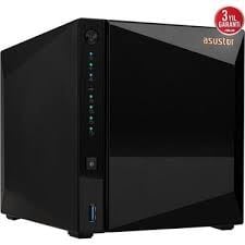 ASUSTOR AS3304T V2 REALTEK RTD1619B 4 YUVALI 4X22TB DESTEĞİ 2GB DDR4 2.5GbE x1 USB 3.2 x3