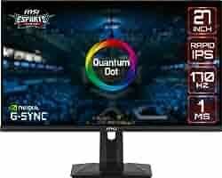 MSI 27 G274QPF FLAT RAPID IPS 2560x1440 (WQHD) 16:9 170HZ 1MS ADAPTIVE-SYNC PIVOT GAMING MONITOR