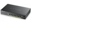 ZYXEL GS2220-10HP 8-PORT GBE L2 POE SWITCH WITH GBE UPLINK (1 YEAR NCC PRO PACK LICENSE BUNDLED)